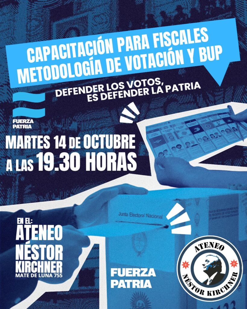 » 🗳️ Nos preparamos para las elecciones del 26 de octubre. foto ateneo 14